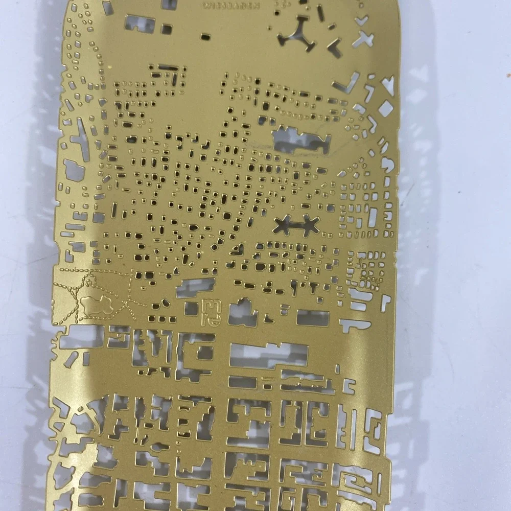 Fundamental Berlin‎ Gold City Pen Tray Modern Design Wiesbaden 7.5